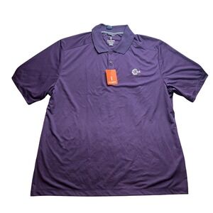 Elevate Shirt Mens 2XL‎ Purple Polo Performance Preppy Academia Everyday NWT